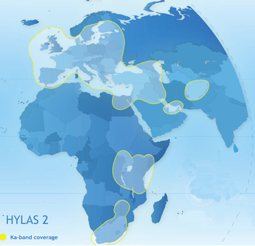 Hylas 2 Ka band Satellite - Hylas-2 at 31° East